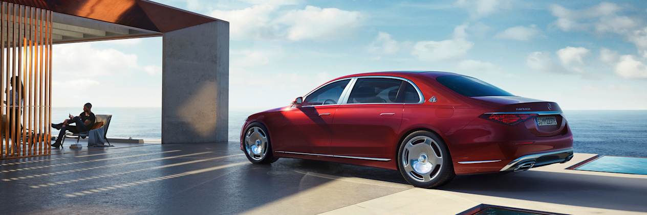 Mercedes-Maybach Classe S 580 e : trois quarts arrière