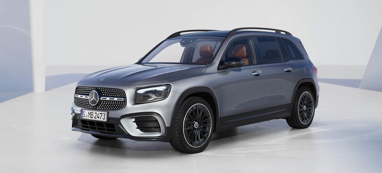 Mercedes GLB 2023 vue 3/4 avant