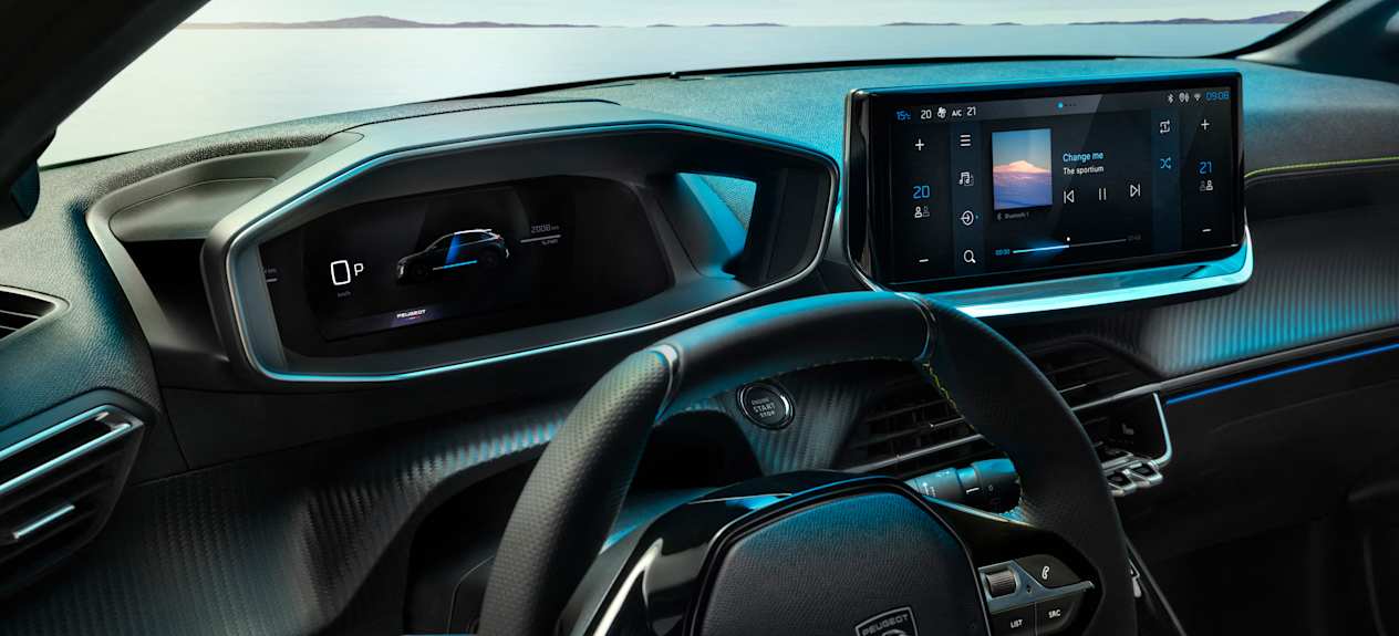 Peugeot 208 2023 : écran compteurs et écran tactile