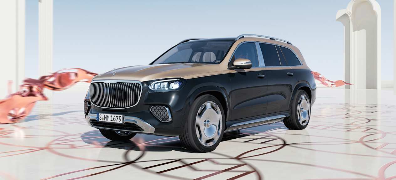 Mercedes Maybach GLS 2023 : trois quarts avant gauche