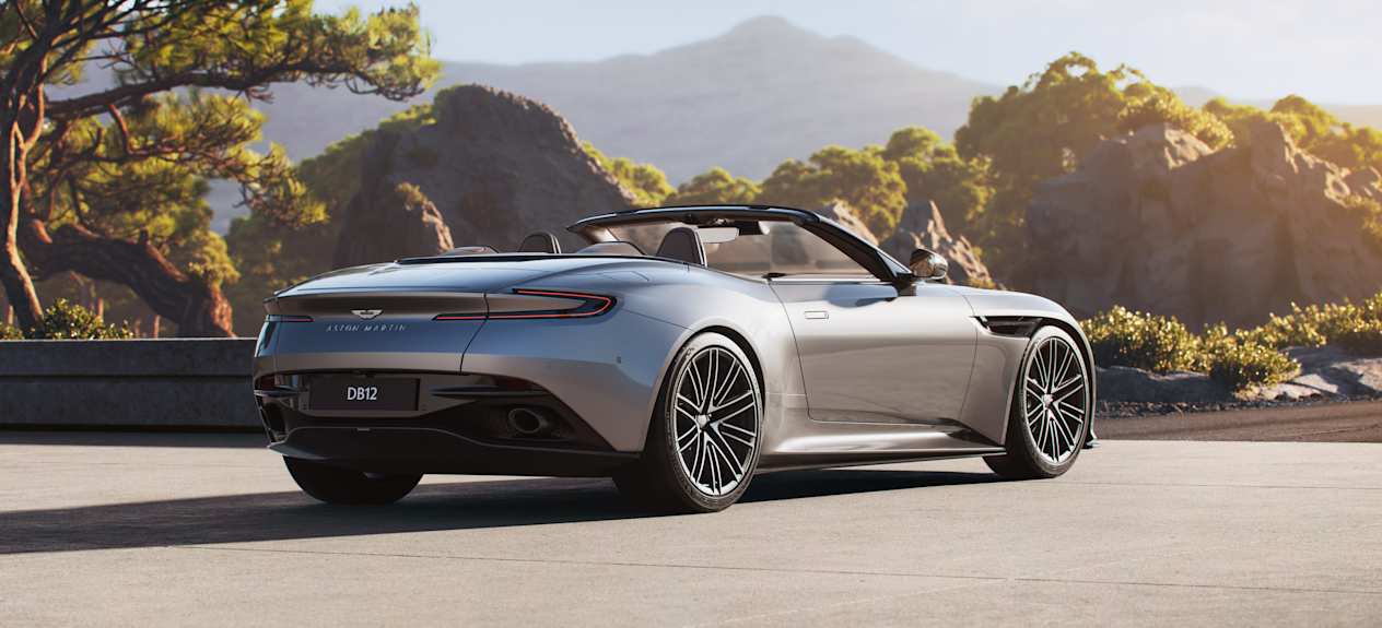 Aston Martin DB12 Volante 3/4 arrière
