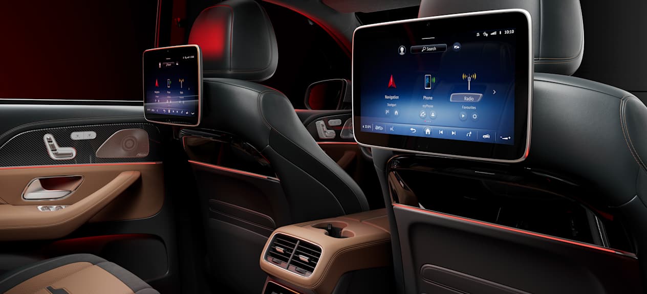 Gamme Mercedes GLS 2023 écran arrière