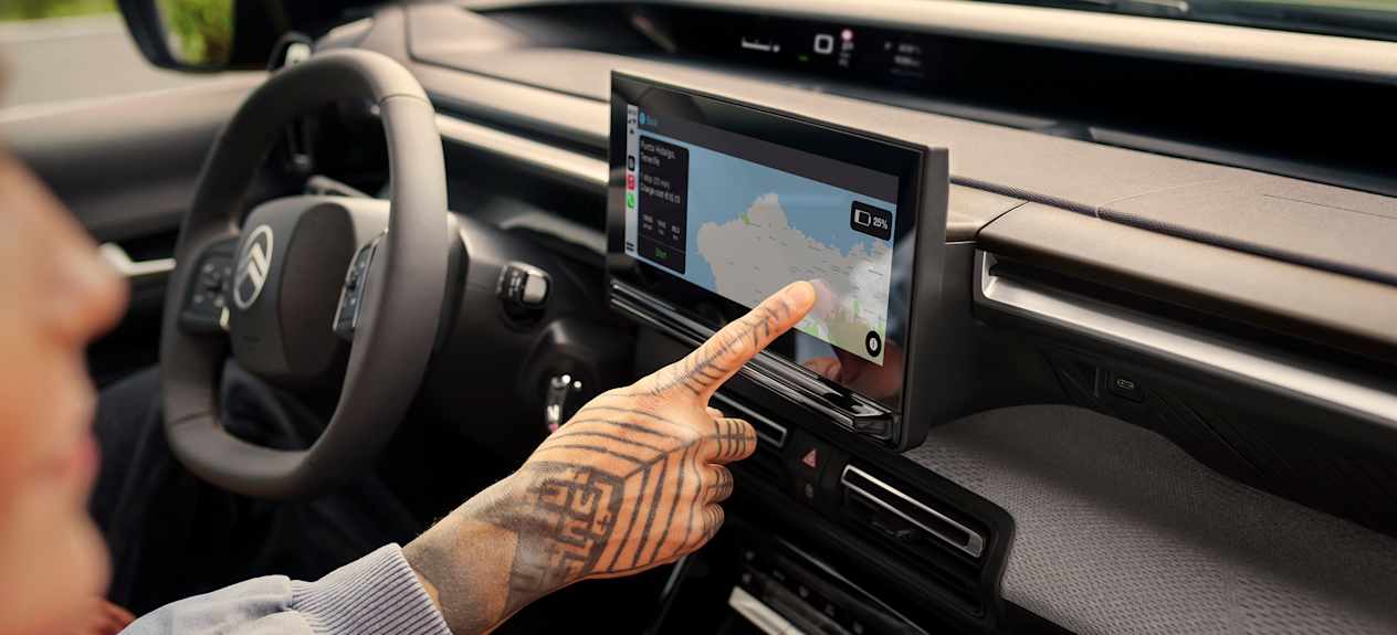 Citroën C3 Aircross 2024 : détail écran tactile