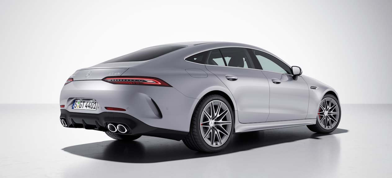 Mercedes AMG GT coupé 4 portes v8 design profil