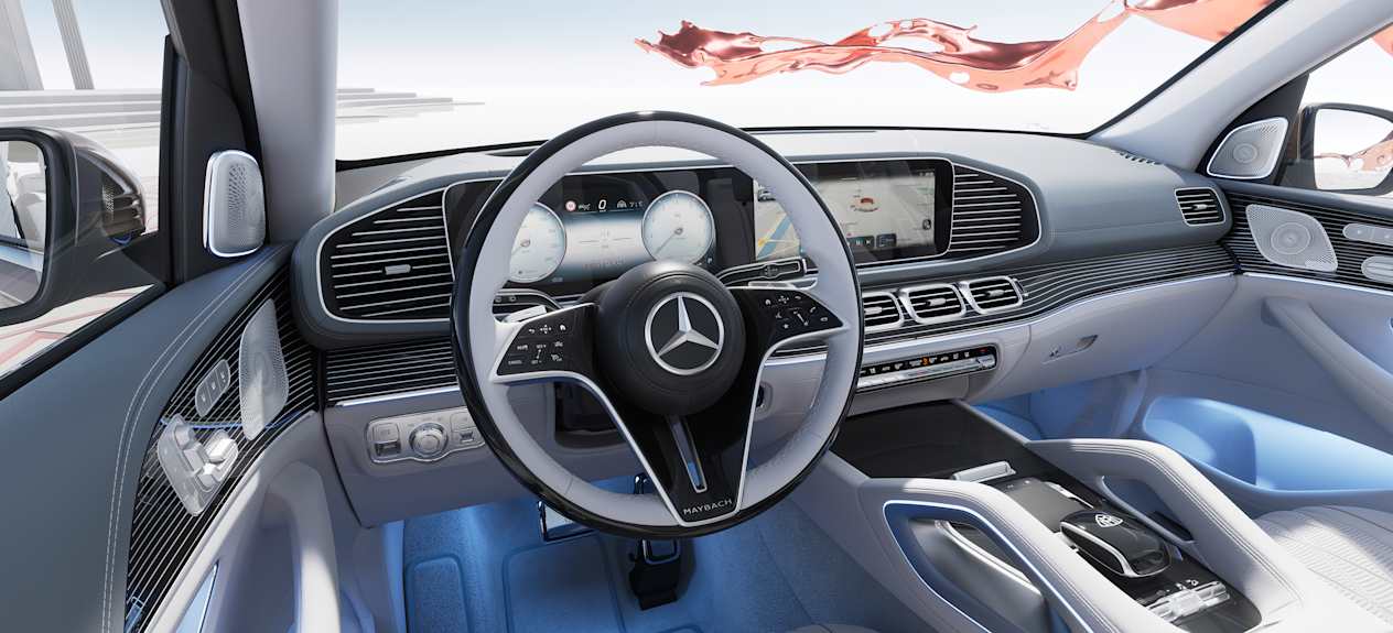 Mercedes Maybach GLS 2023 poste de conduite