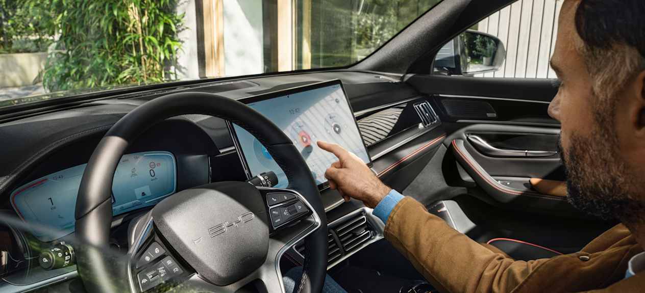 BYD Seal U DM-i 2024 : utilisation de l'écran tactile