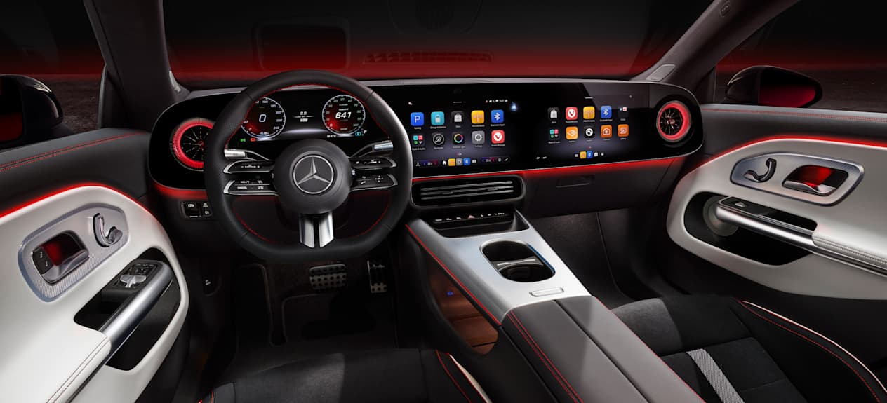 Mercedes CLA 2025 : intérieur et éclairage d'ambiance