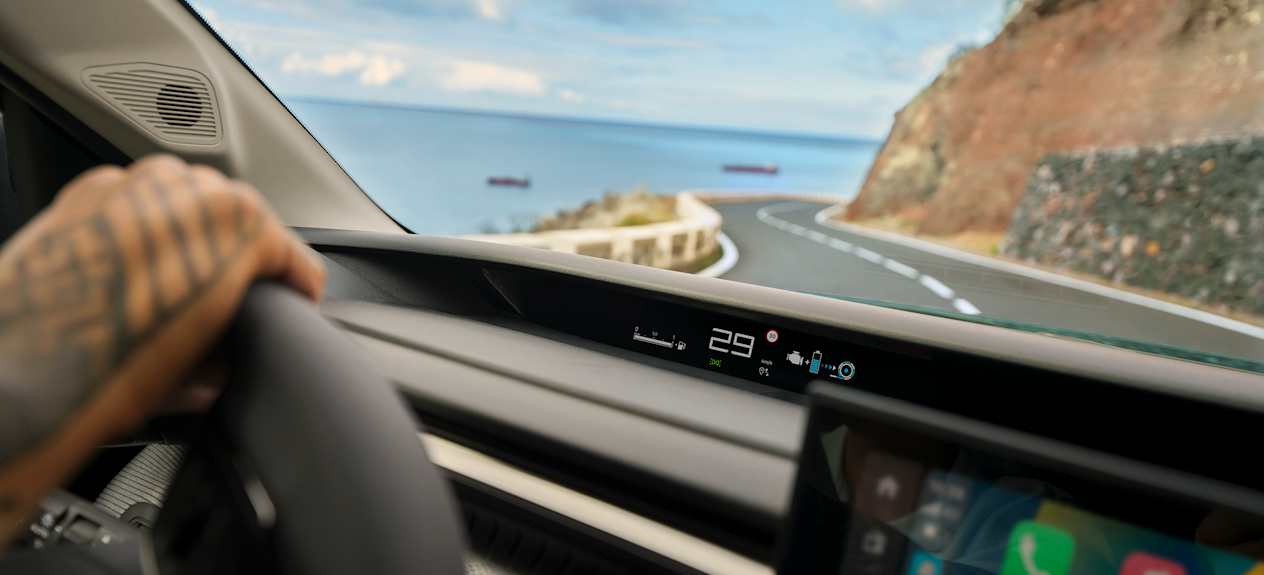 Citroën C3 Aircross 2024 : détail écran compteurs