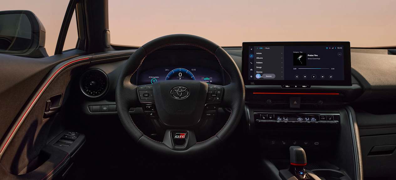 Toyota CHR 2023 : poste de conduite et écrans