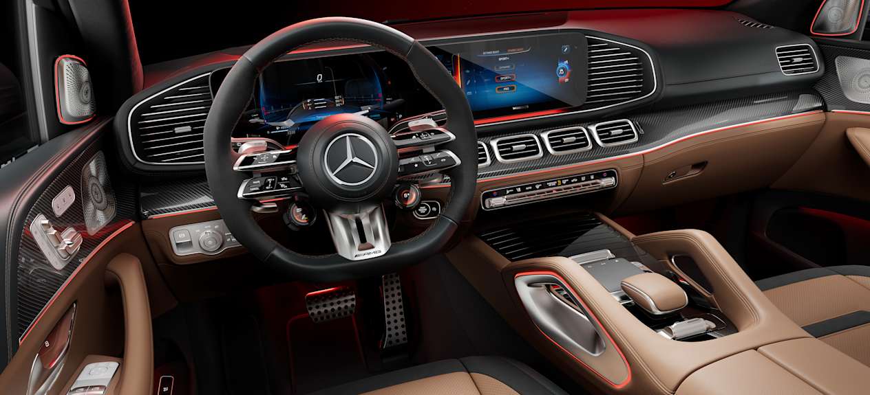 Gamme Mercedes AMG GLS 2023 poste de conduite