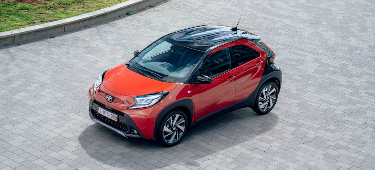 Toyota Aygo X trois quart avant