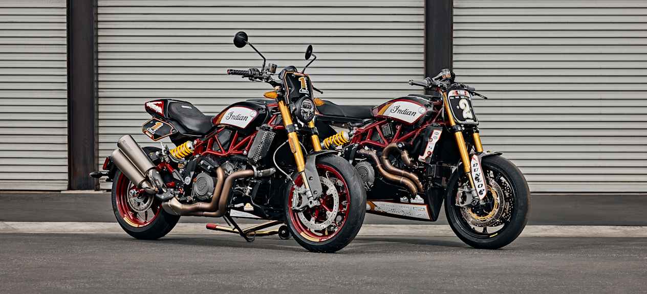 Indian FTR x RSD Super Hooligan 2024 avec Indian FTR 750