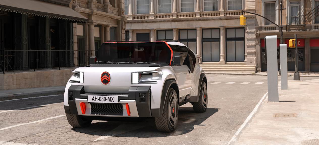 Concept-Car Citroën Oli (2022) : Gros plan trois quart avant