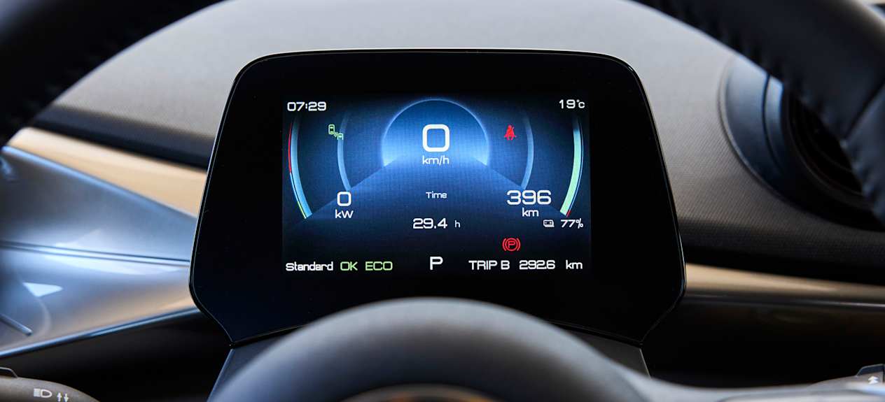 BYD Dolphin : écran compteurs