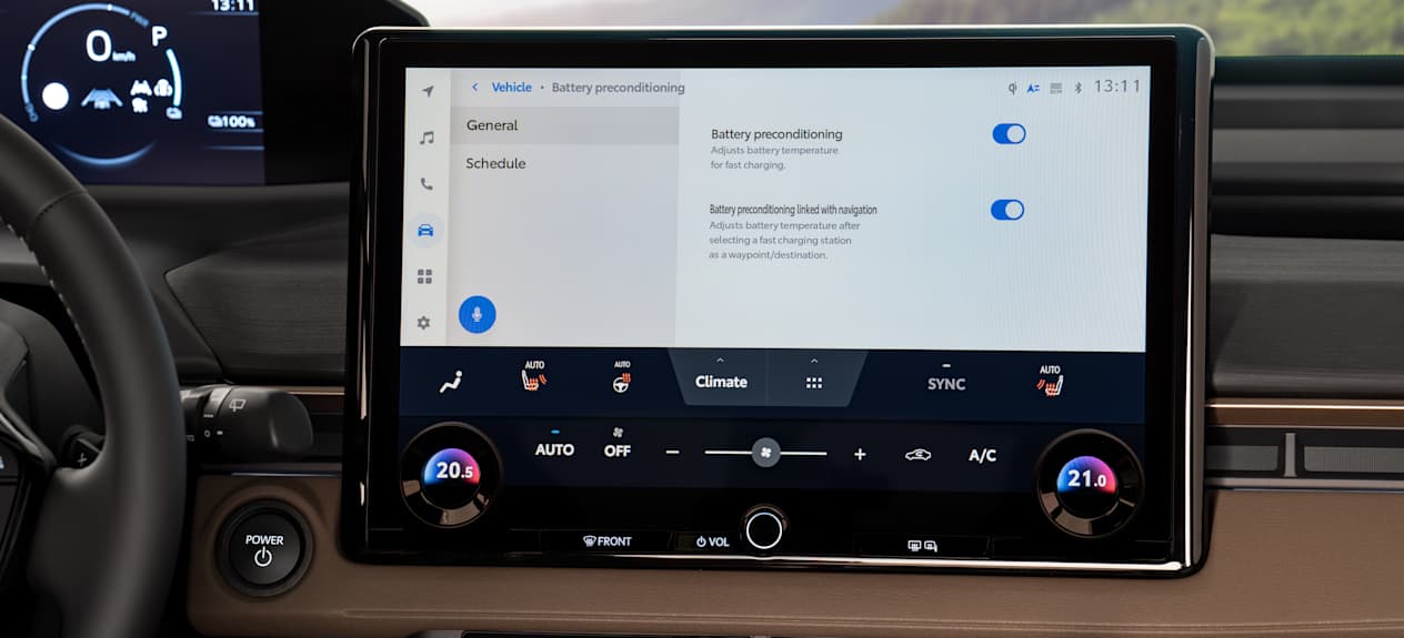 Toyota bZ4X Touring : ecran multimedia