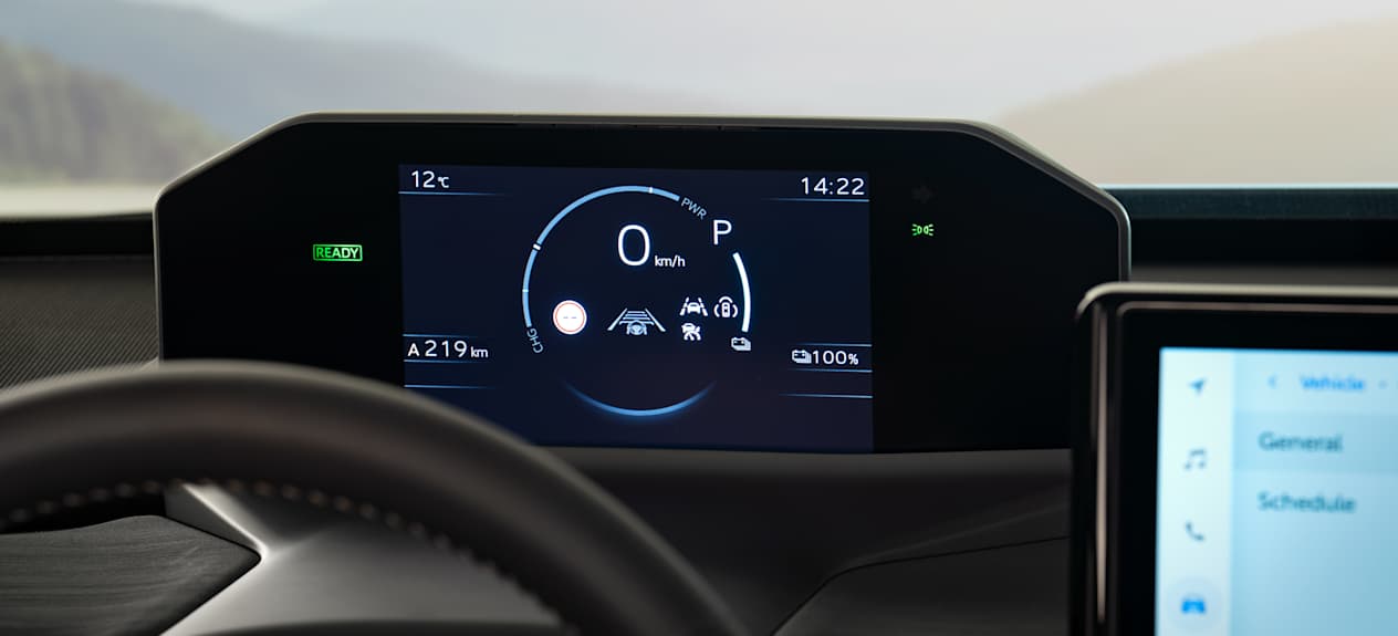 Toyota bZ4X Touring : ecran instrumentation
