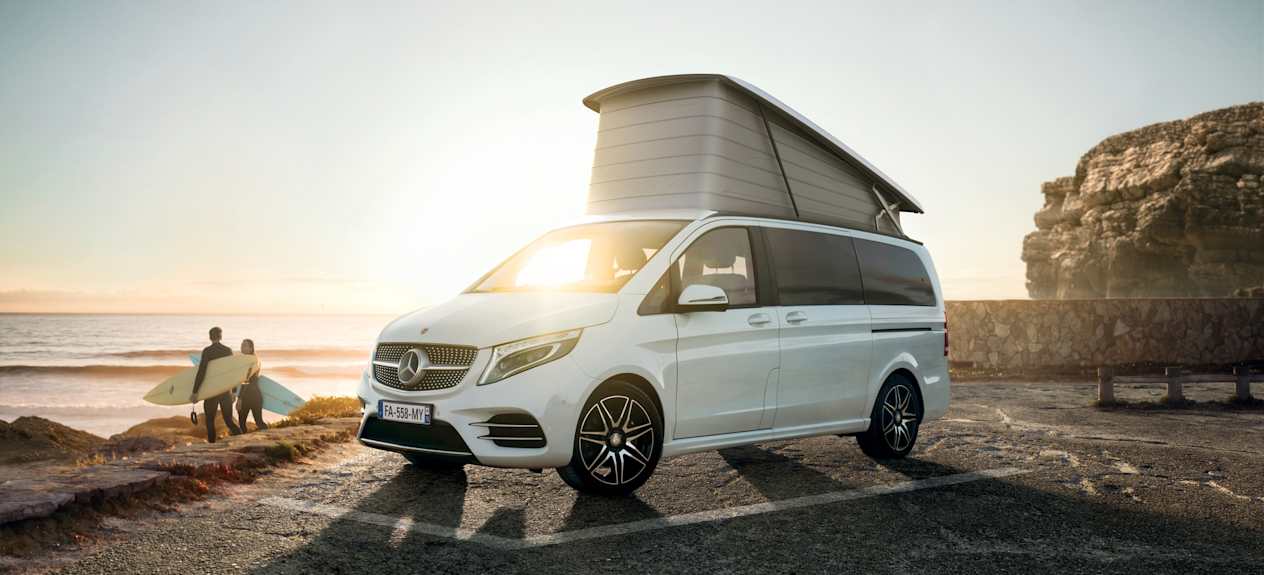 Mercedes Marco Polo : trois quarts avant gauche statique