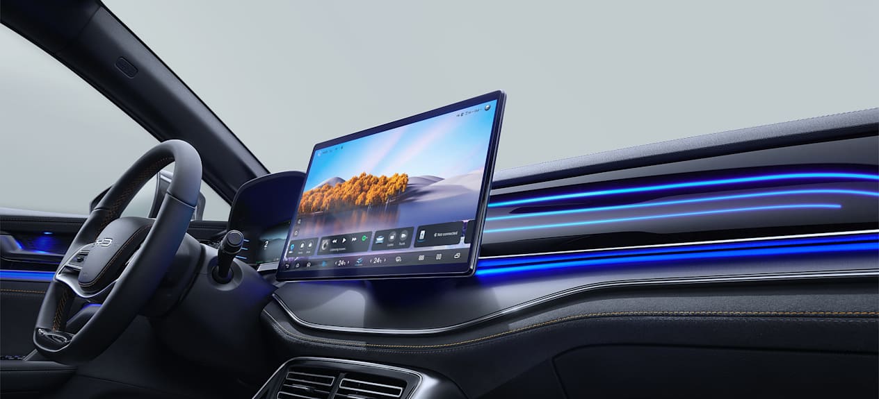 BYD Tang 2024 : détail écran tactile
