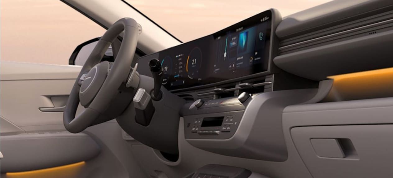 12.3" displays in the All new Kona 