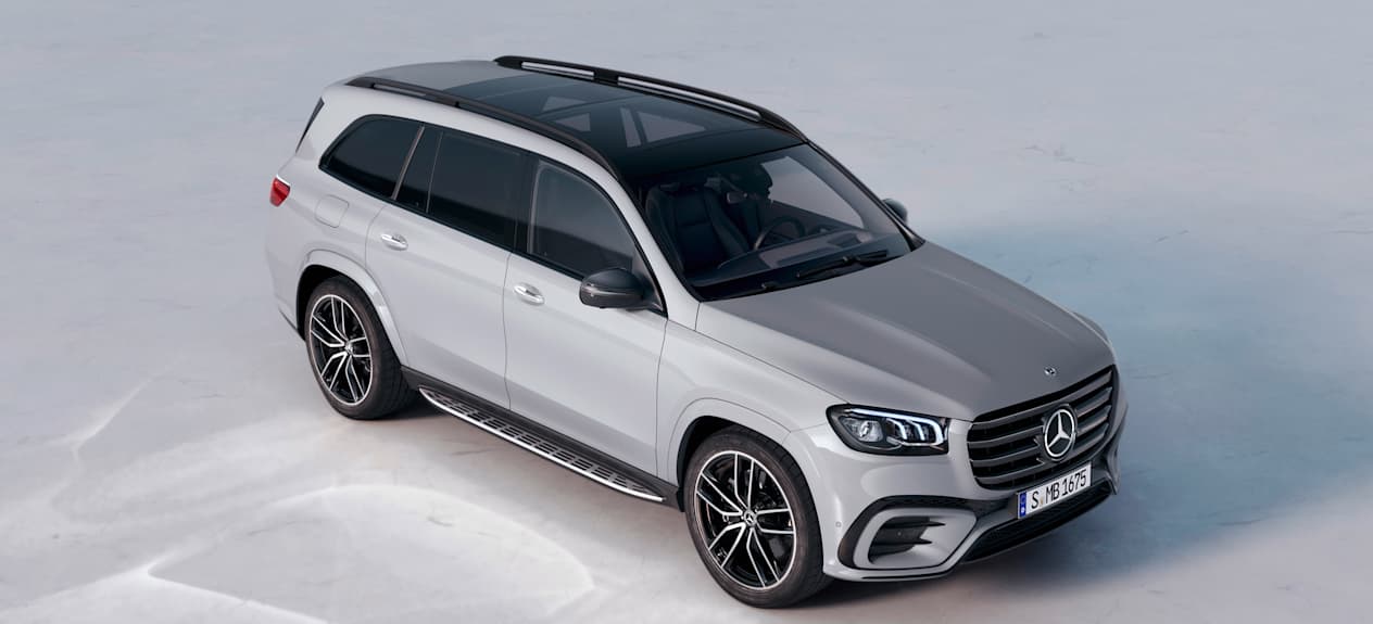 Gamme Mercedes GLS 2023 vue de haut
