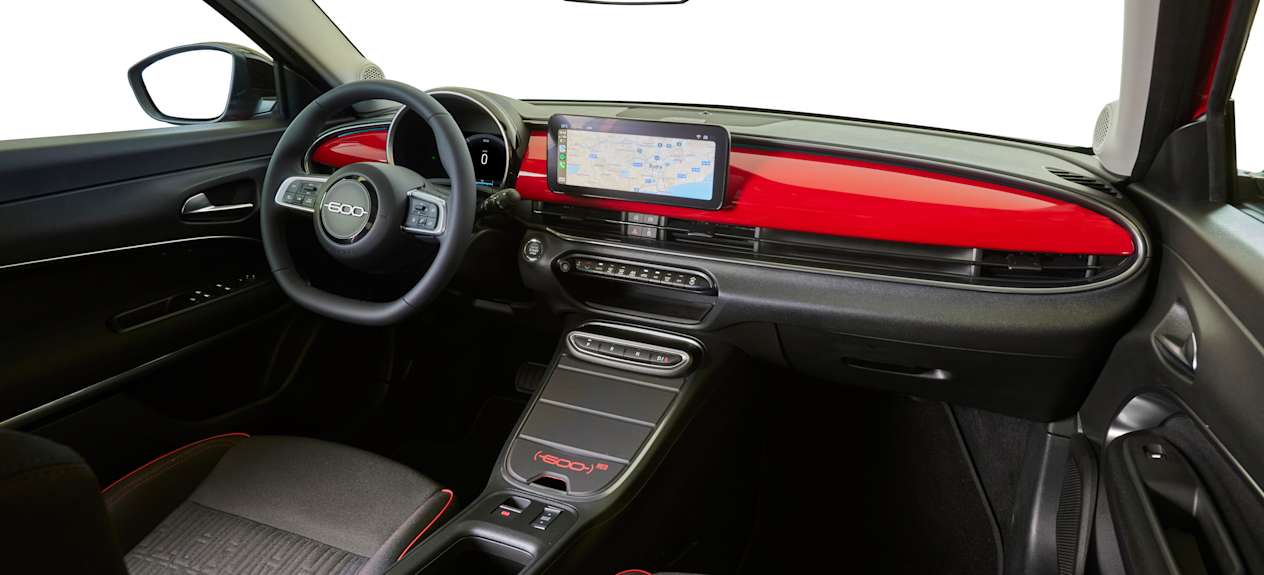 Fiat 600 Red : intérieur