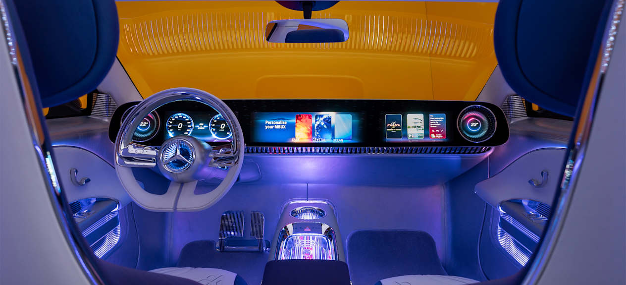 Mercedes CLA Concept 2023 : intérieur de l'habitacle