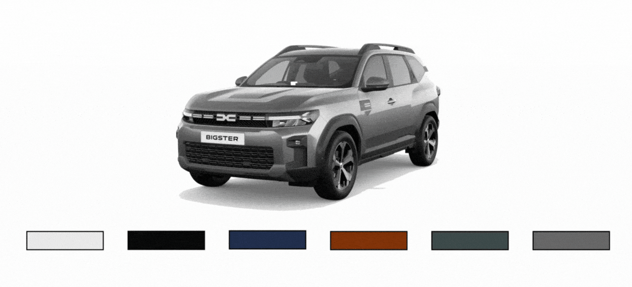 DACIA BIGSTER COLOUR OPTIONS