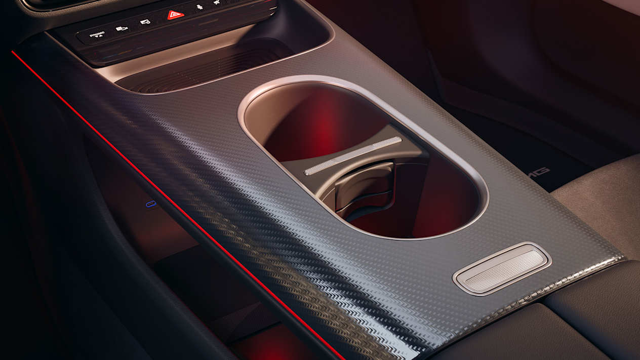 Mercedes CLA 2025 : détail console centrale