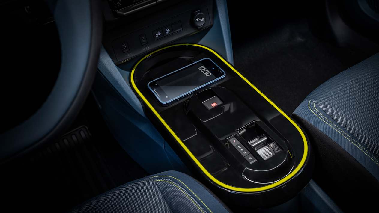 Fiat Grande Panda 2024 : détail console centrale