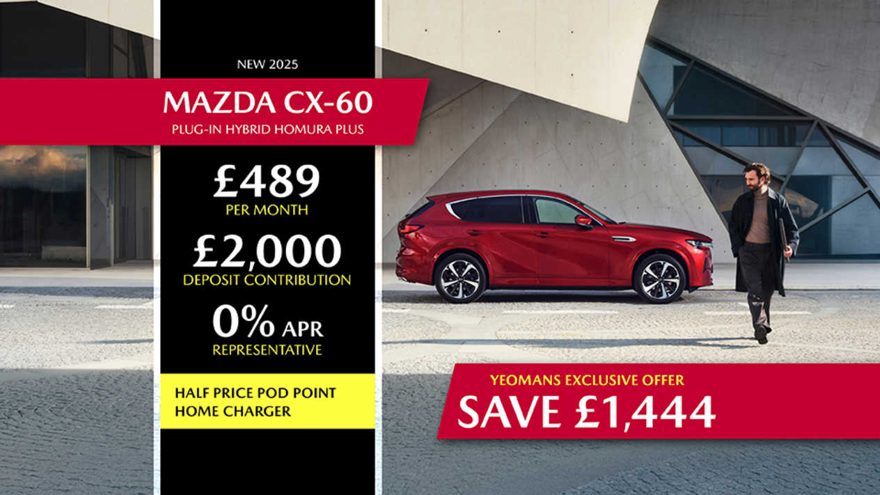 YEOMANS OFFER - NEW 2025 MAZDA CX-60 FINANCE OFFER