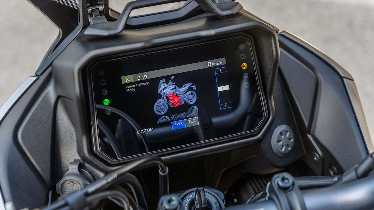 Yamaha Tracer 7 ecran de bord
