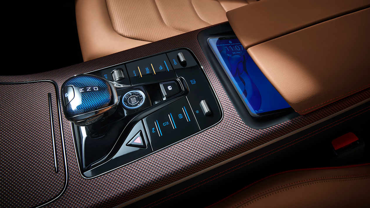 BYD Han 2022 : détail console centrale