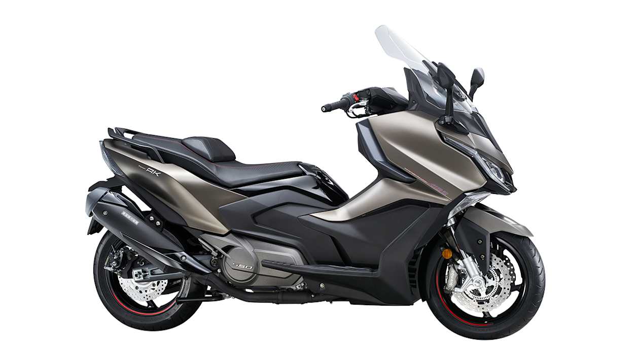 Kymco AK Premium 2024 Gris Fauve : profil