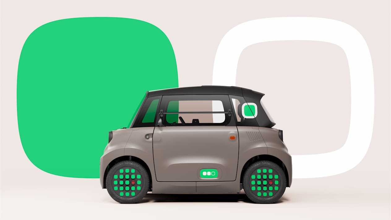 Citroën Ami Minty 2025 : profil gauche statique