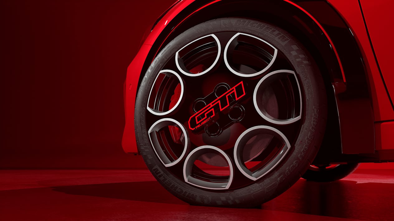 Peugeot 208 GTi 2025 : détail jante