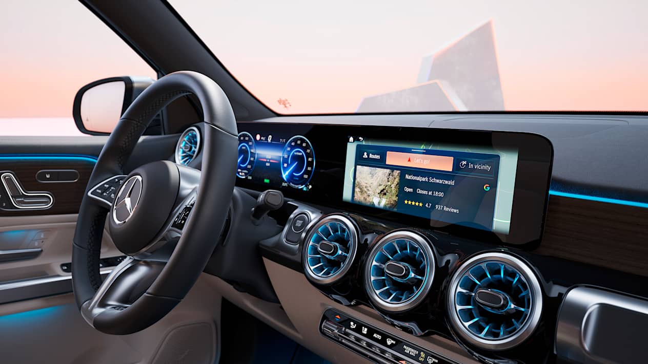 Mercedes EQB 2024 : écran tactile