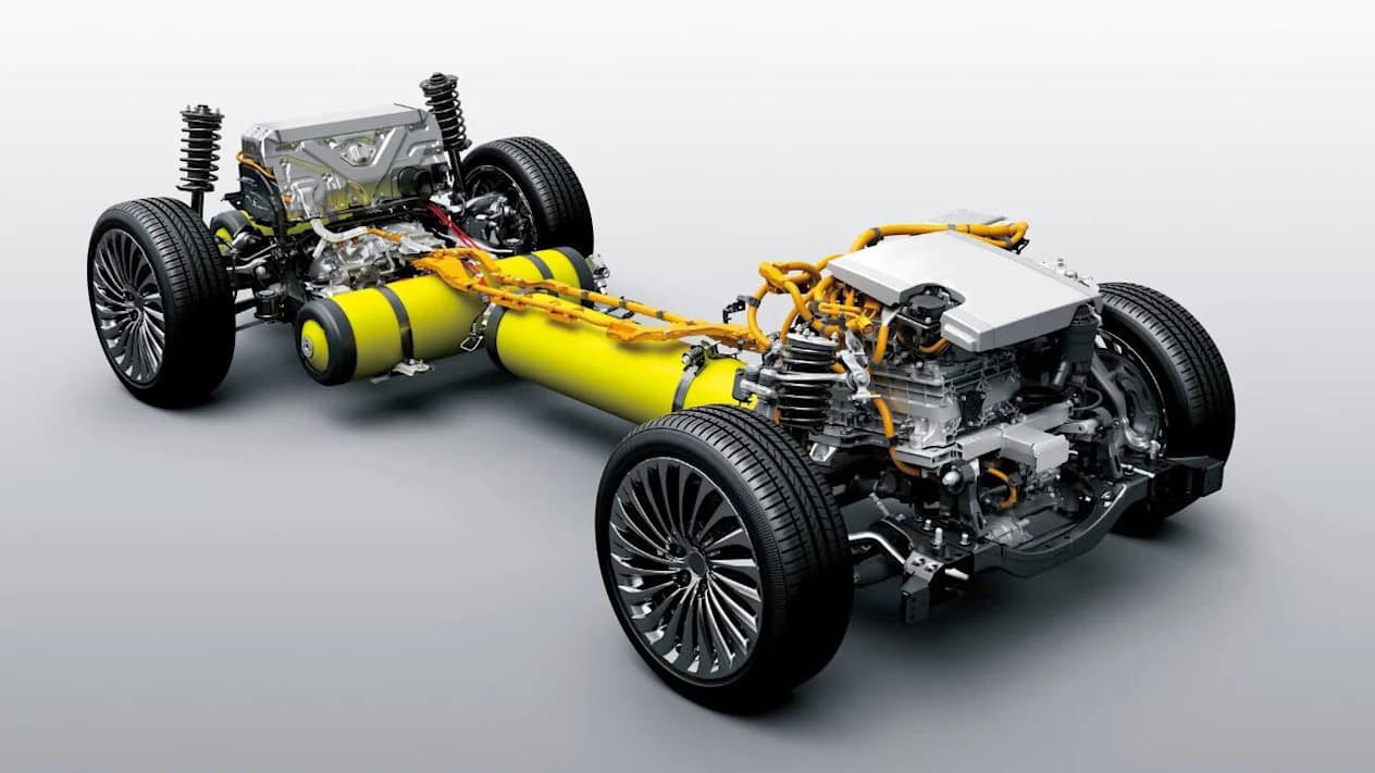 Structure d'une voiture à hydrogène