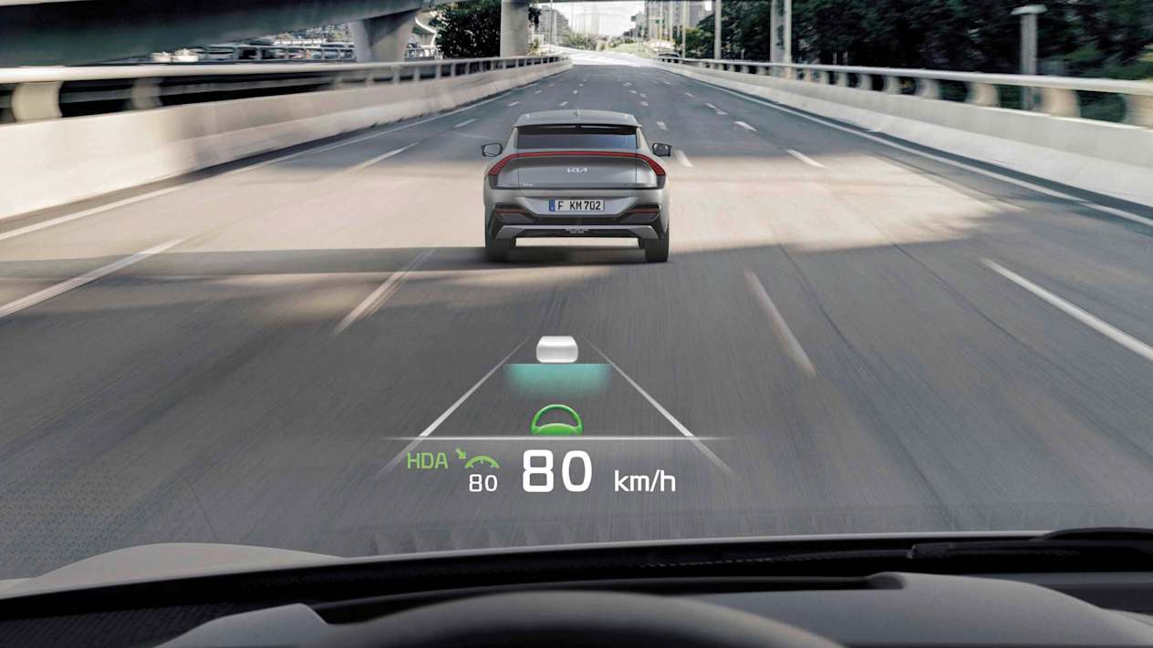 Kia EV6 affichage tête haute