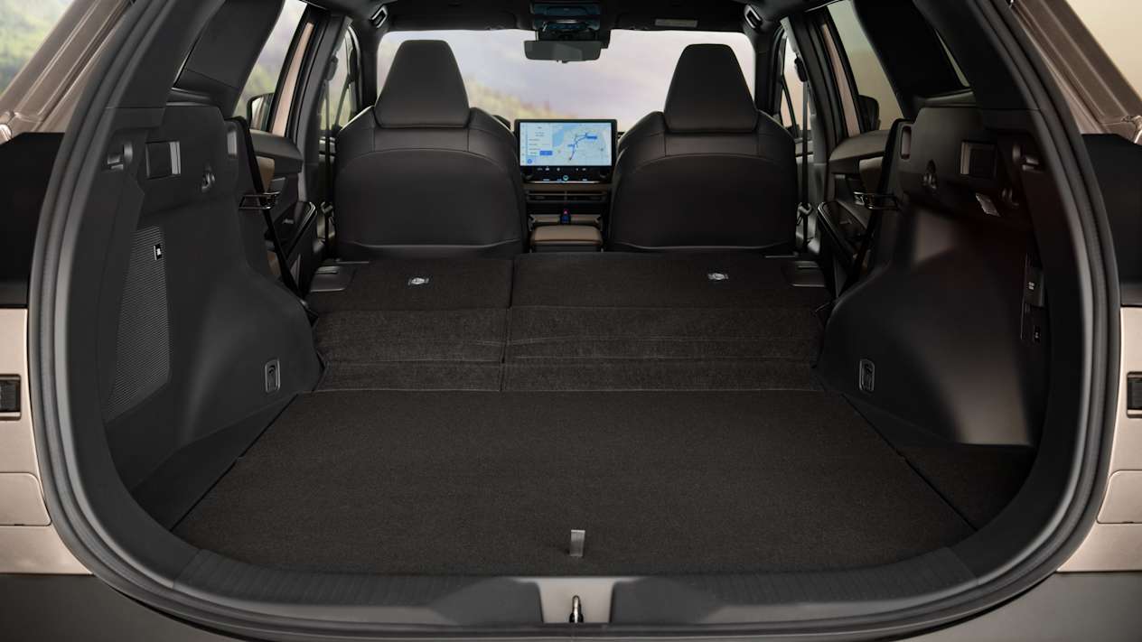 Toyota bZ4X Touring : coffre banquette baissée