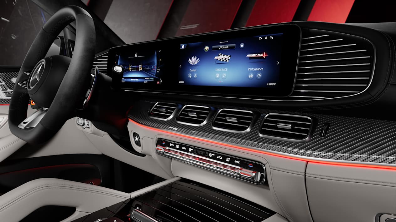 Mercedes-AMG GLE 53 Coupé 2023 : planche de bord et écrans