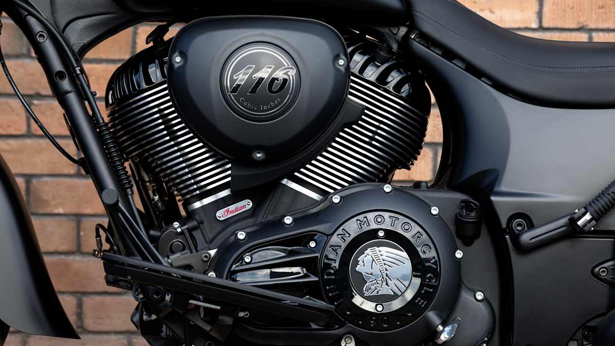 Indian Springfield Dark Horse moteur côté gauche
