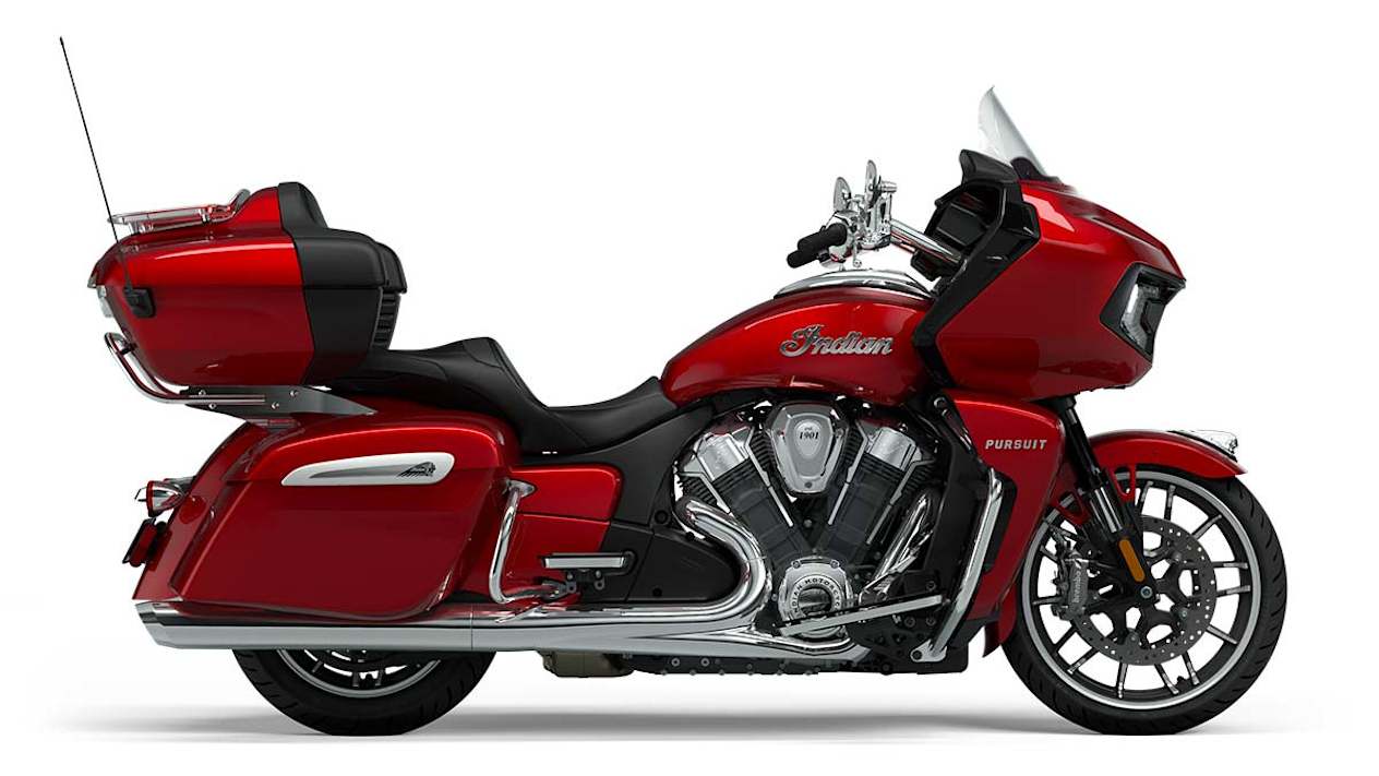 Indian Pursuit limited sunset red metallic