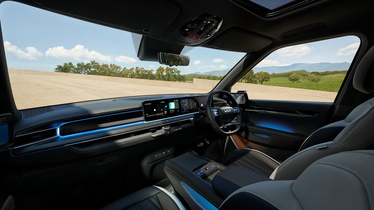 Kia EV9 car of the year dashboard layout