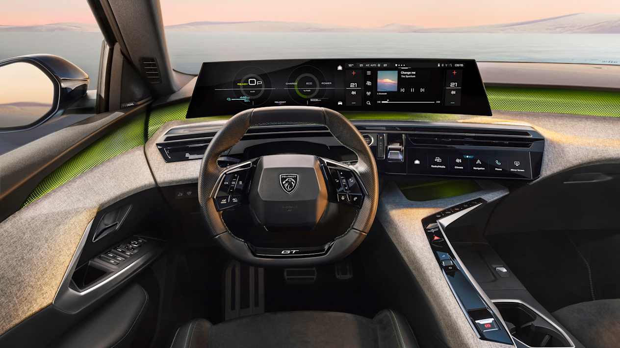 Peugeot 5008 2024 : détail poste de conduite i-cockpit