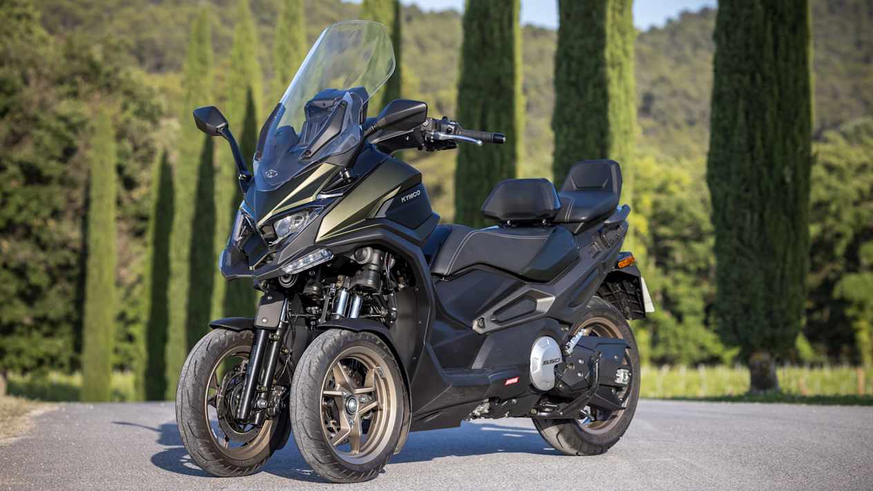 Kymco CV3 2024 : trois quarts avant gauche statique