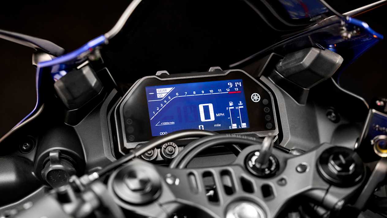 Yamaha R3 2025 : ecran