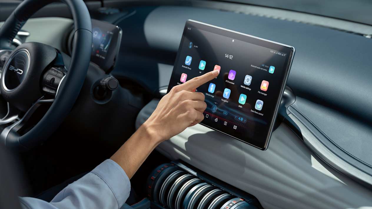 BYD Atto 3 2022 : détail écran tactile
