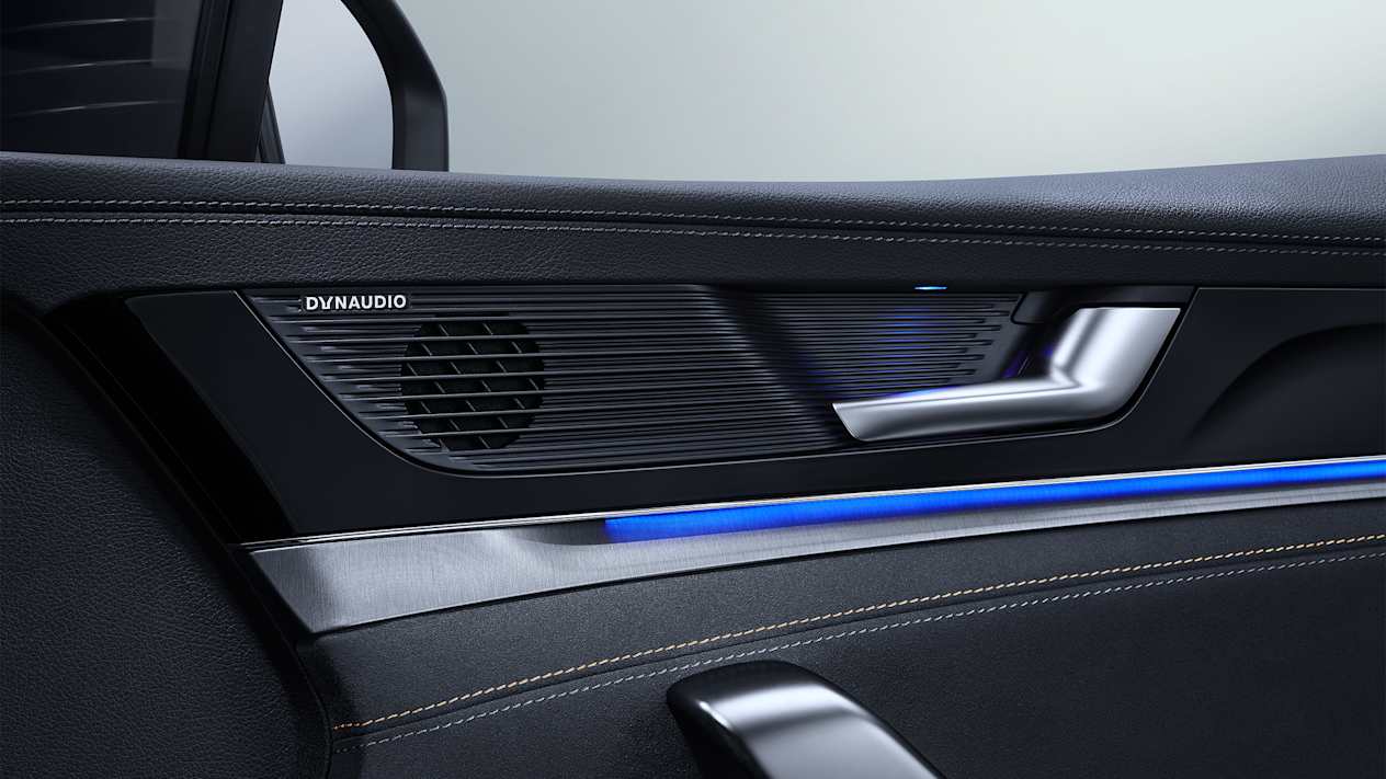 BYD Tang 2024 : détail haut parleur intégré au panneau de porte
