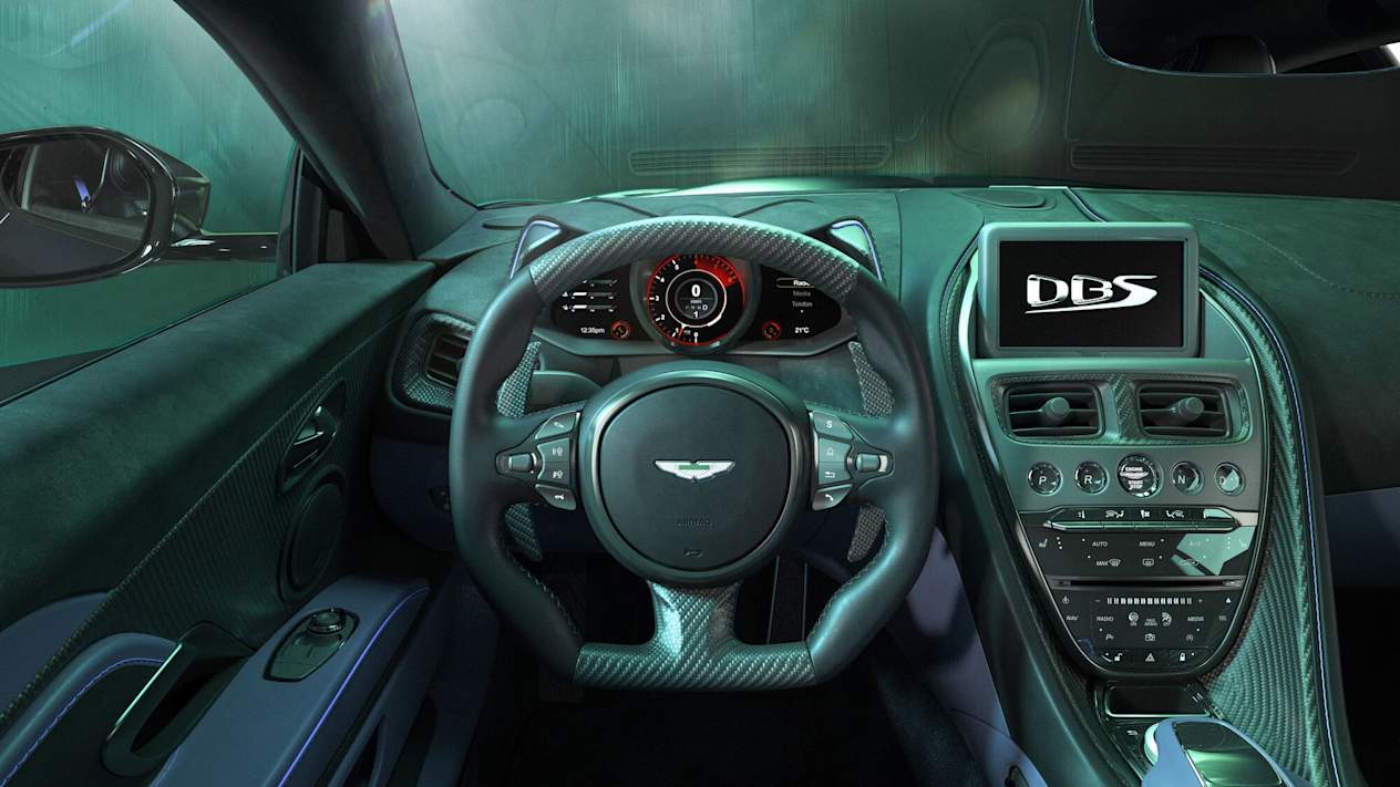 aston martin dbs 770 intérieur avant