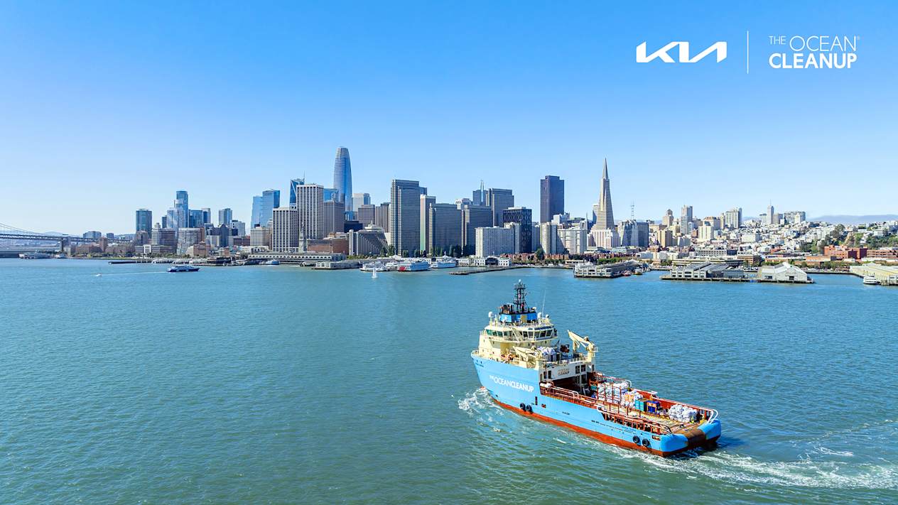 Kia corporate ocean cleanup partnership